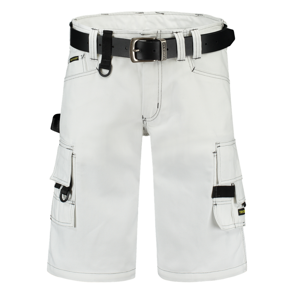 [502006White42] Tricorp - Werkbroek Canvas Kort (42, Wit)