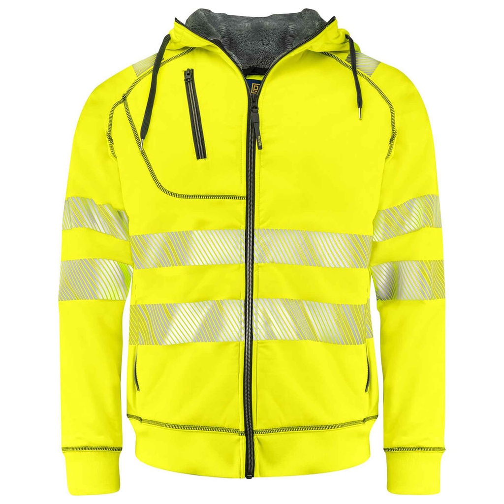[646130-11-3] Projob - 6130 Signalisatiehoodie Gevoerd En Iso 20471 Klasse 3/2 (XS)
