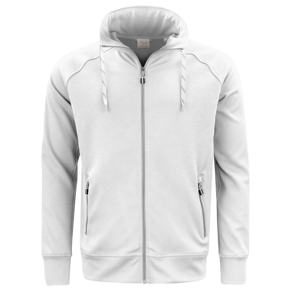 [2262063-100-4] Printer - Jog Rsx Sweater Volledige Rits Heren (S, Wit)