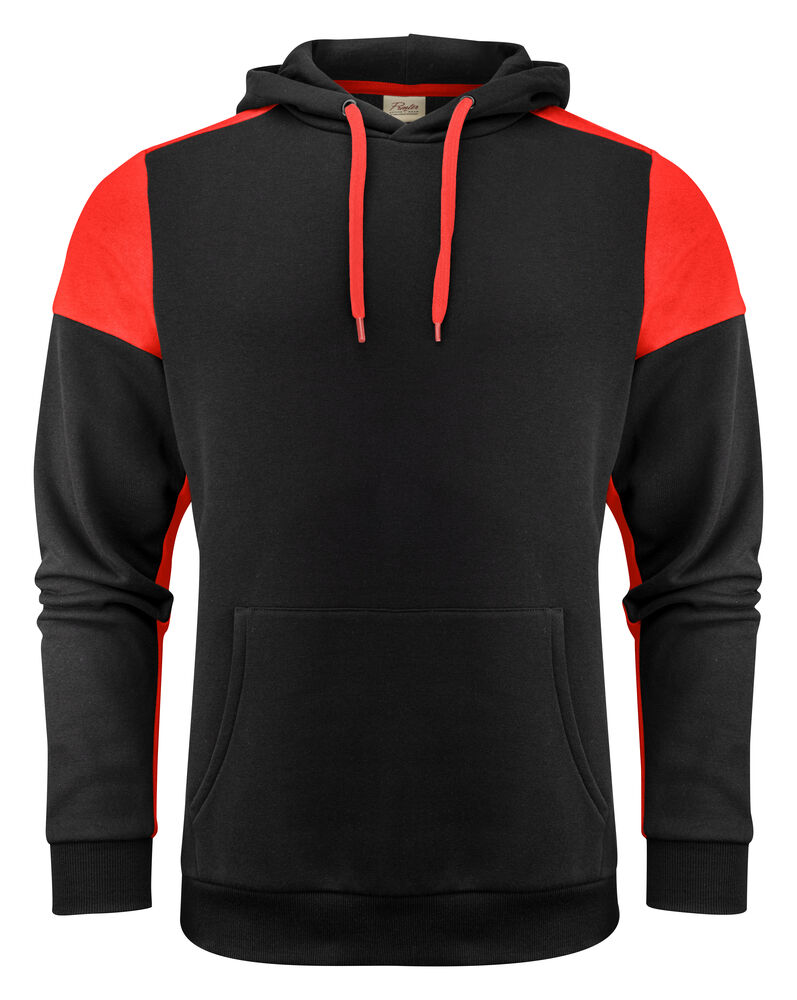 [2262070-9040-3] Printer - Prime Hoodie Unisex (XS, Zwart/Rood)