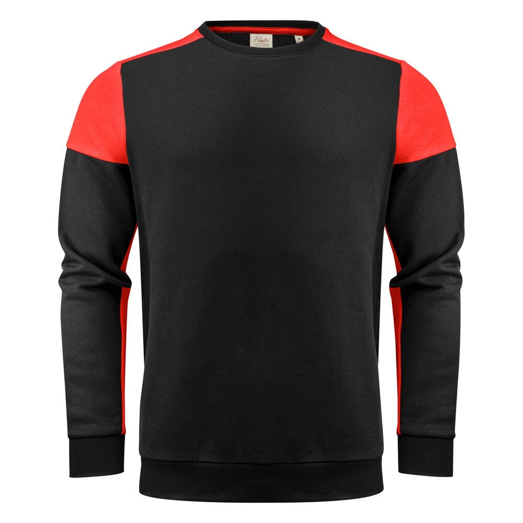 [2262071-9040-3] Printer - Prime Crewneck Sweater Unisex (XS, Zwart/Rood)