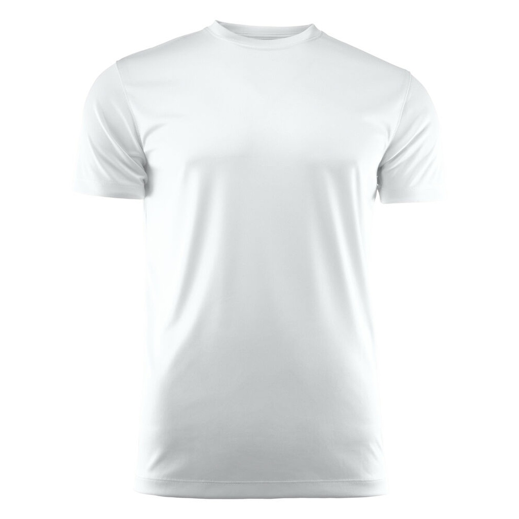 [2264023-100-3] Printer - Run T-Shirt Heren (XS, Wit)