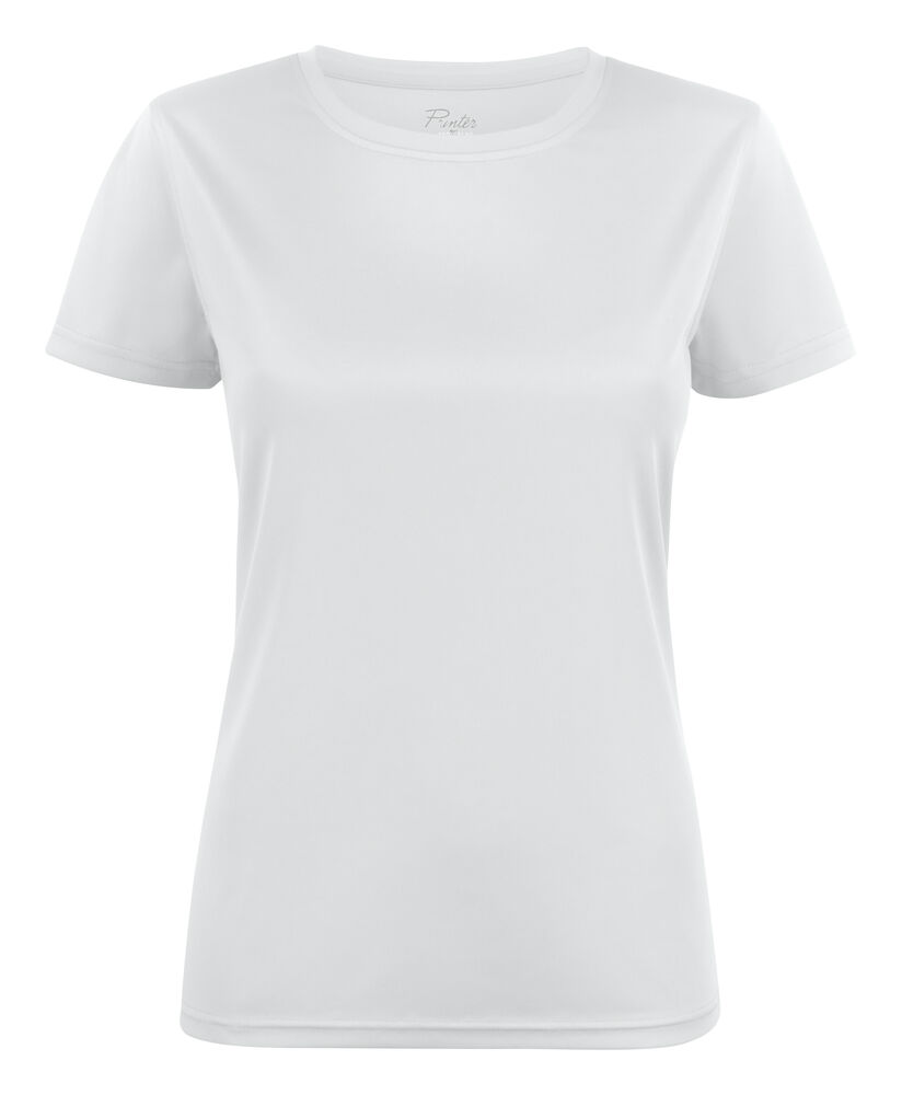 [2264026-100-3] Printer - Run T-Shirt Dames (XS, Wit)