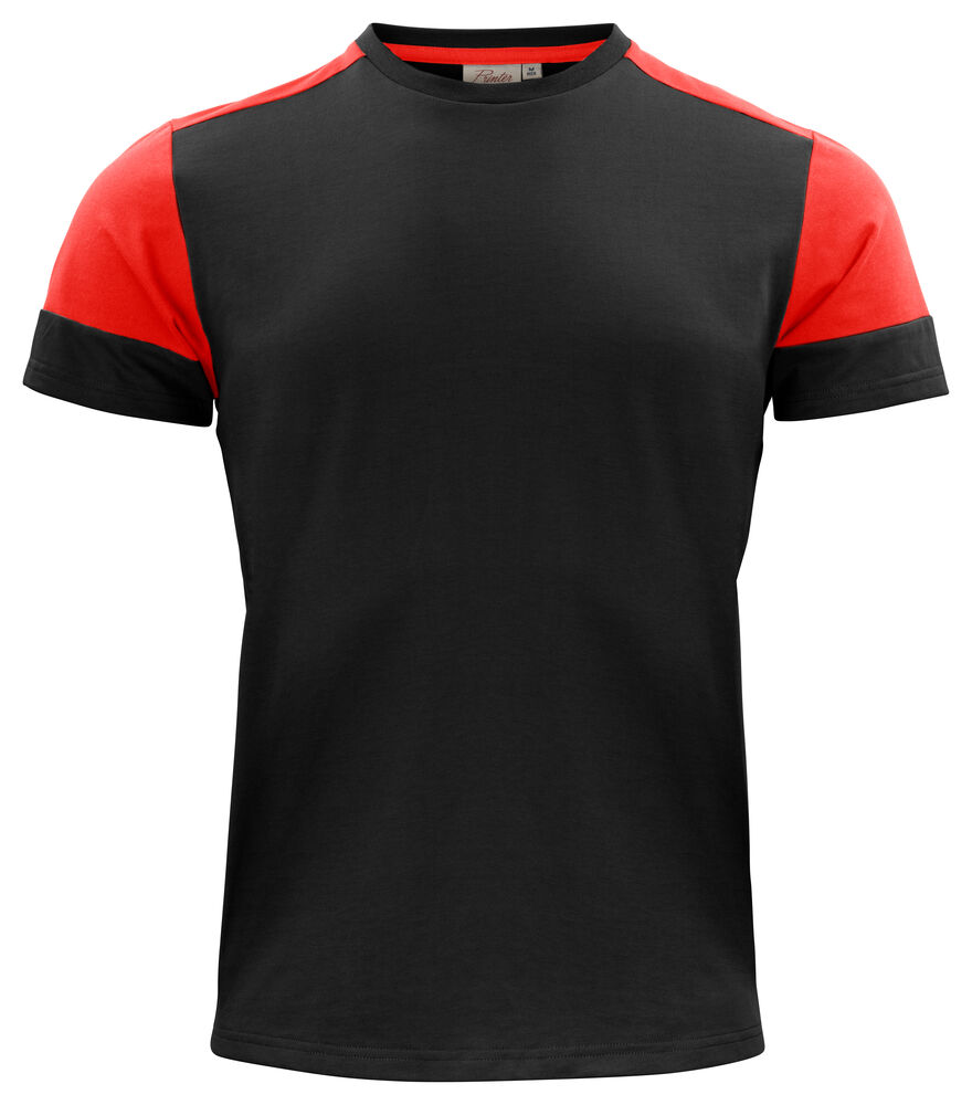 [2264030-9040-4] Printer - Prime T-Shirt Heren (S, Zwart/Rood)