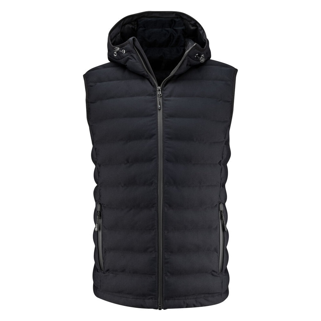[2111043-900-4] James Harvest - Woodlake Heights Bodywarmer Heren (S, Zwart)