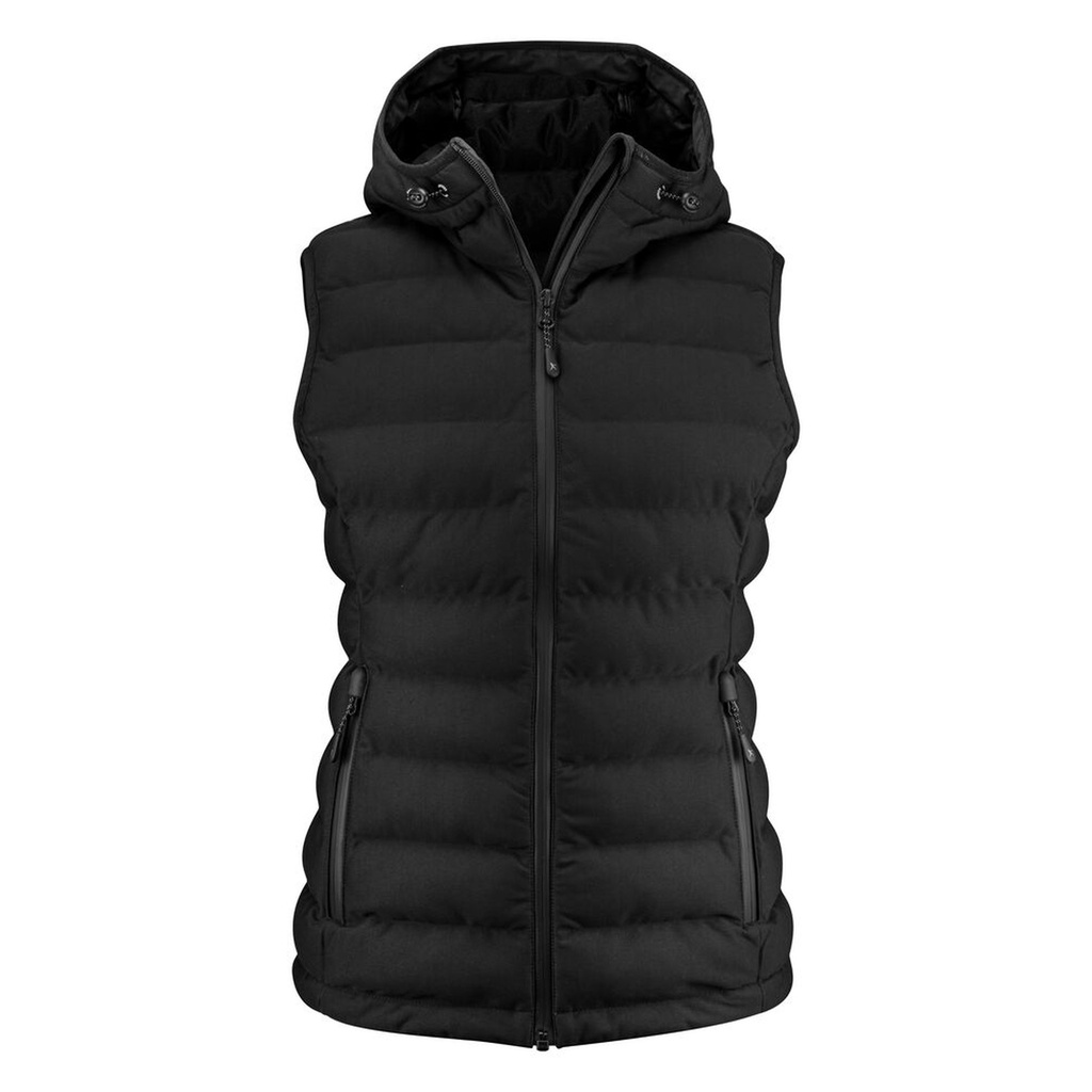 [2121046-900-3] James Harvest - Woodlake Heights Bodywarmer Dames (XS, Zwart)