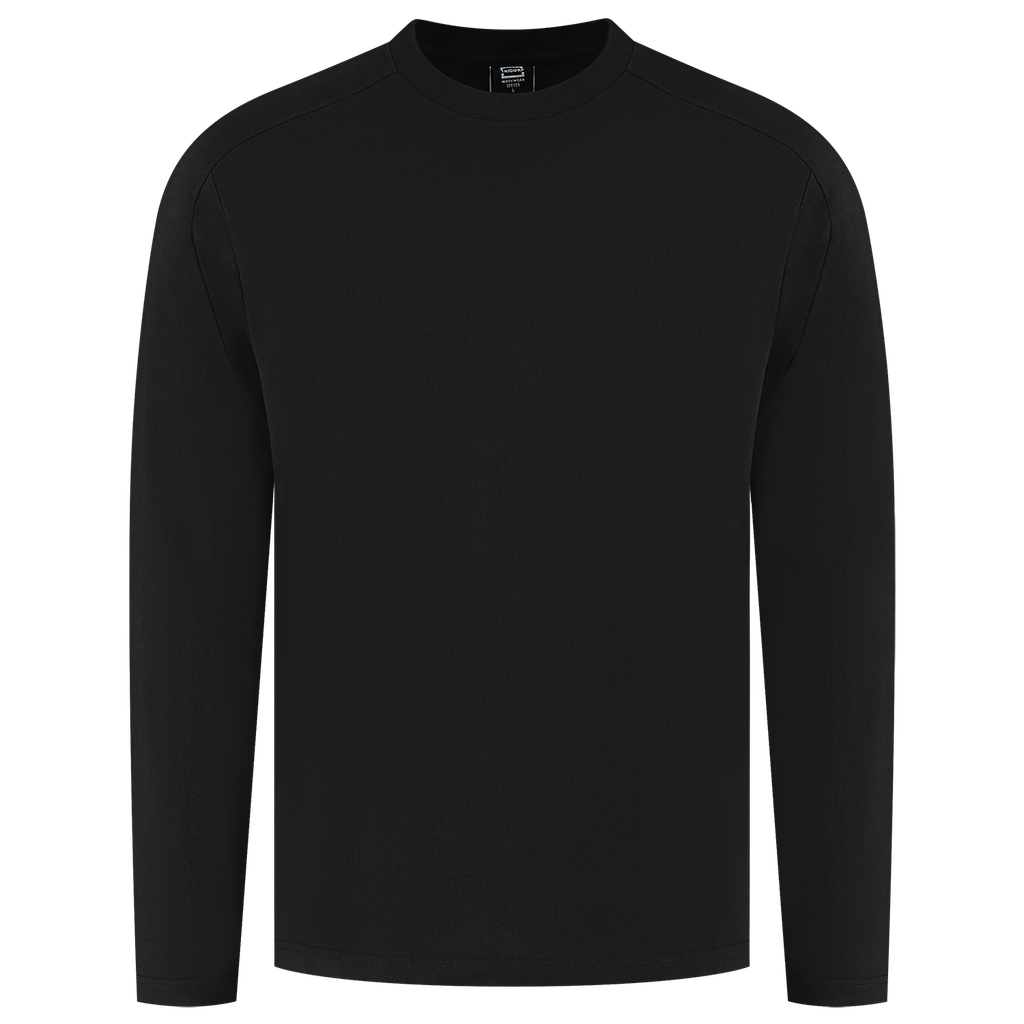 [106105BlackXS] Tricorp - T-shirt Lange Mouw Redefined  (XS, Black)
