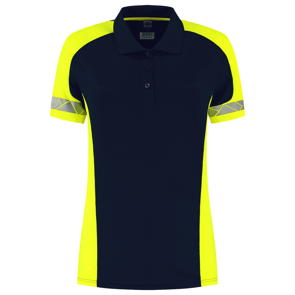 [206110InkFluoryellowXS] Tricorp - Poloshirt Reflective Redefined Dames (XS, InkFluoryellow)
