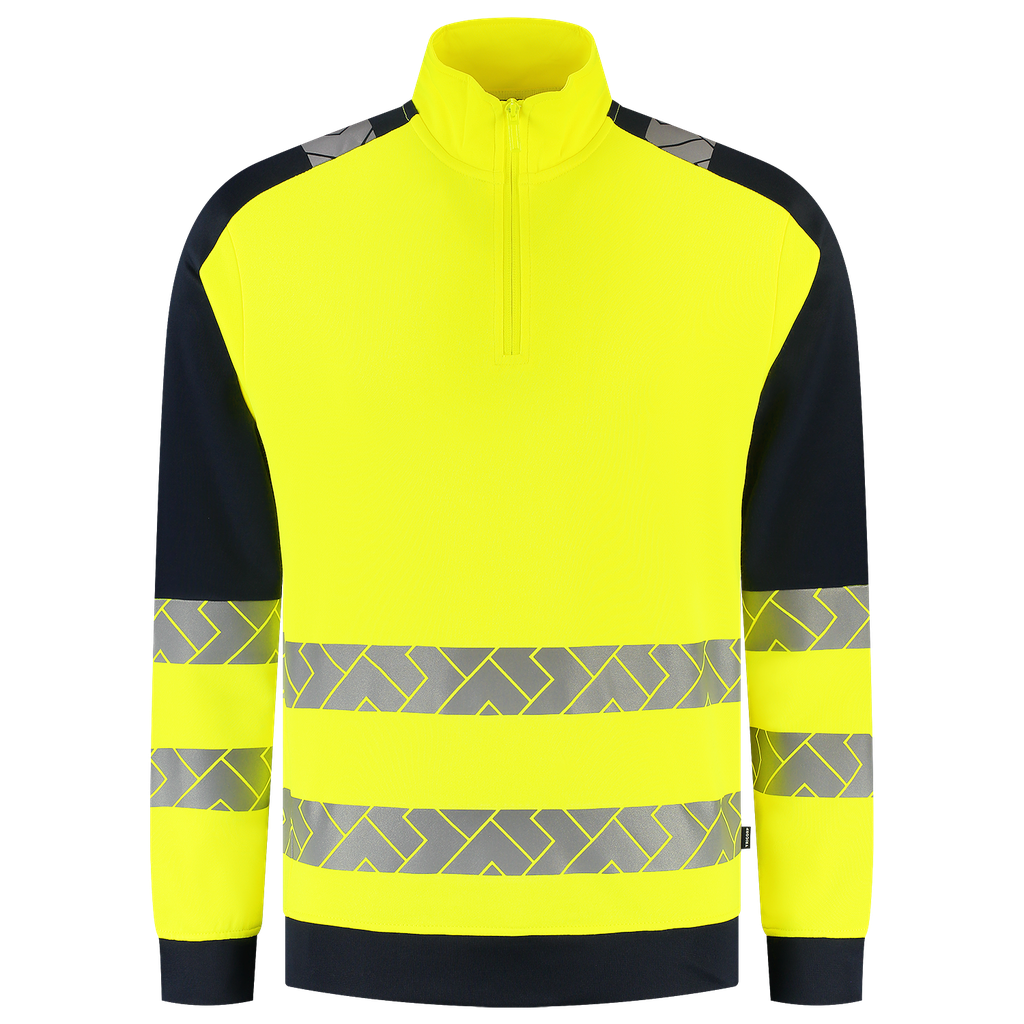 [306123FluoryellowInkXS] Tricorp - Zip Sweater High Vis Redefined Industrieel Wasbaar (XS, FluoryellowInk)