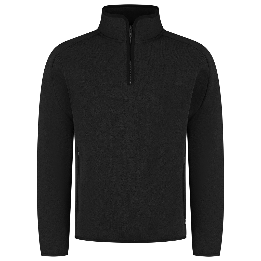 [306117BlackXS] Tricorp - Knitted Fleecejack 1/4 Zip Redefined (XS, Black)