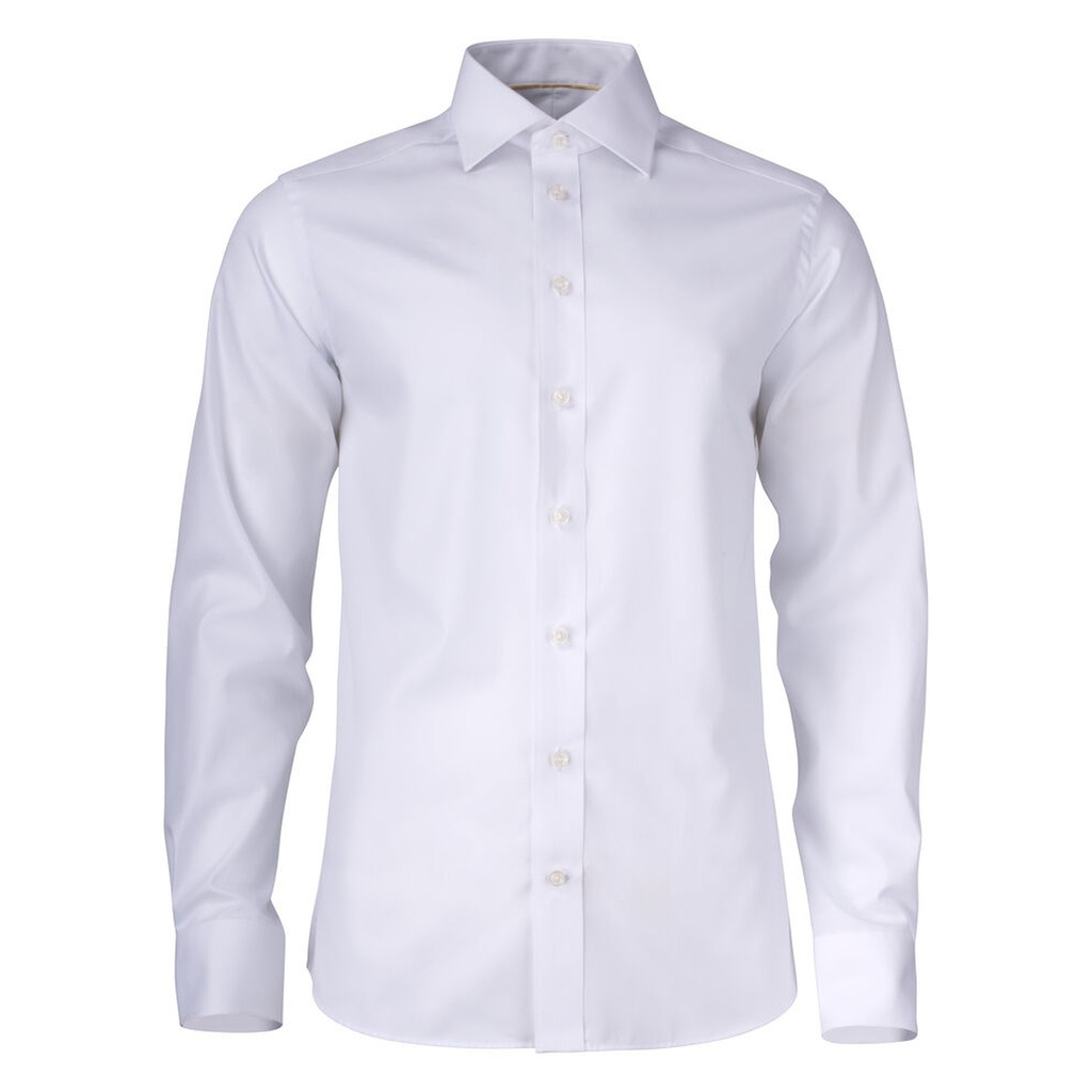 [2905001-100-4] J.Harvest & Frost - Yellow Bow 50 Hemd Regular Fit Heren (S, Wit)
