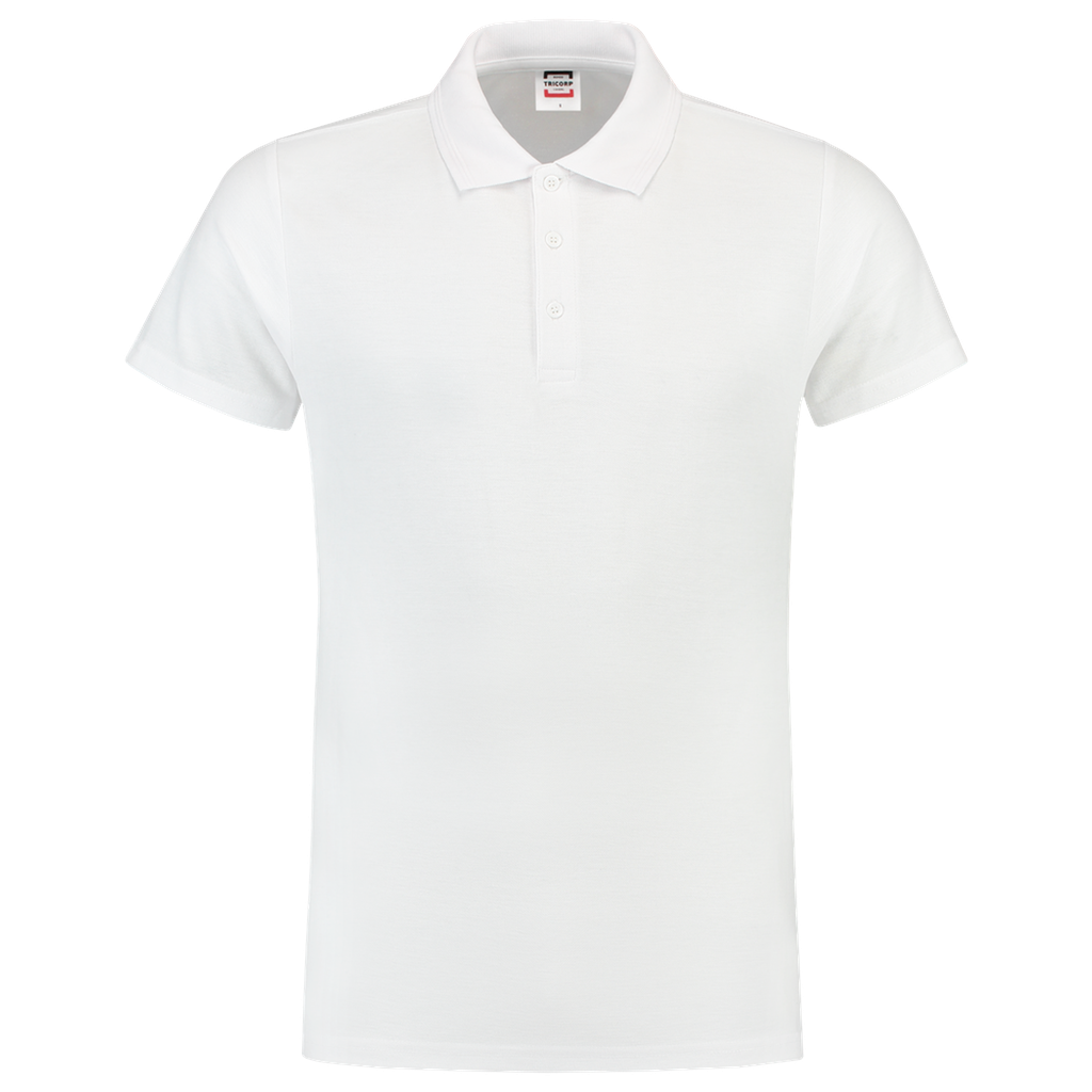 [201005WhiteXS] Tricorp - Poloshirt Fitted 180 Gram (XS, Wit)