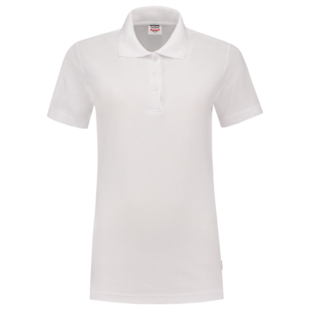 [201006WhiteXS] Tricorp - Poloshirt Fitted Dames (XS, Wit)