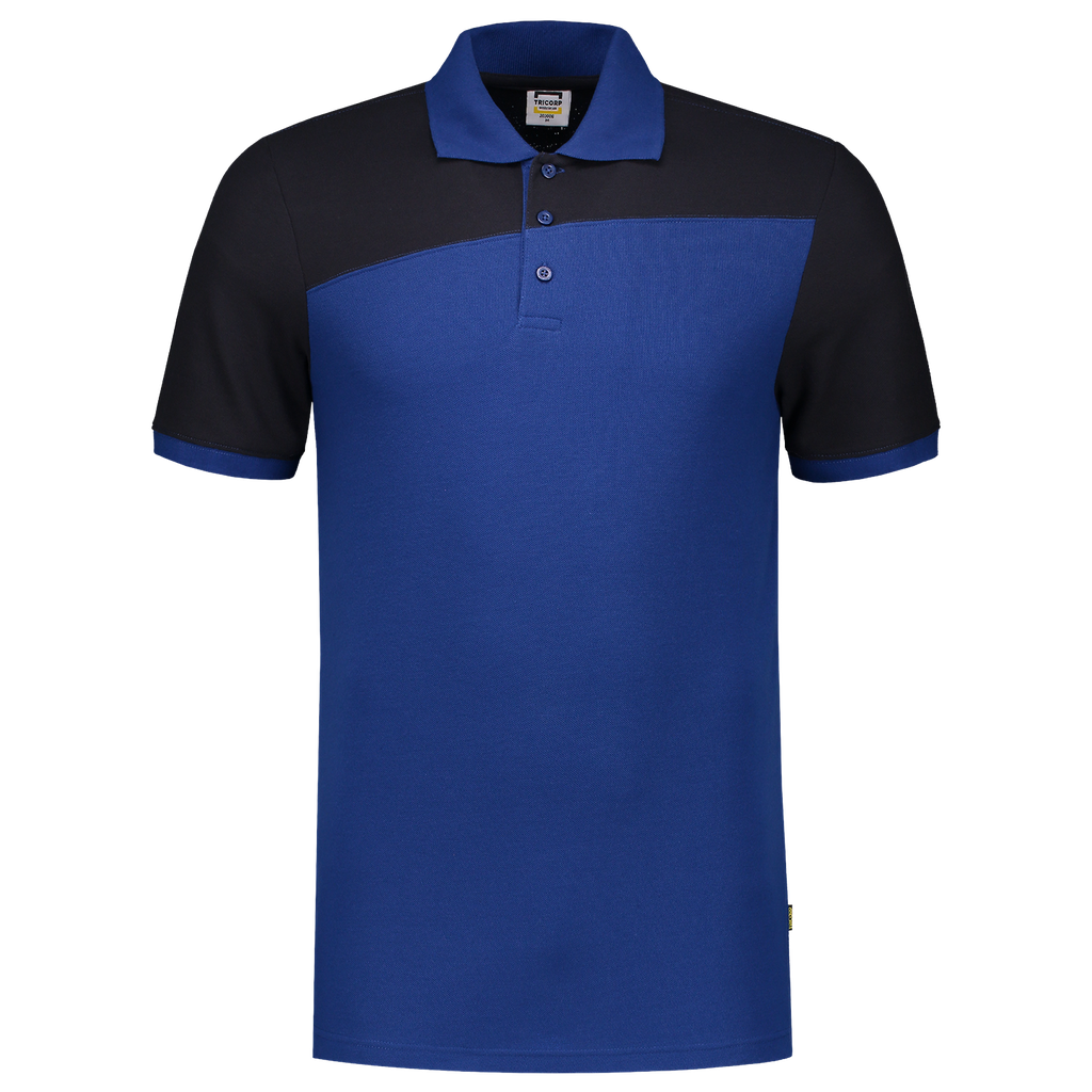 [202006RoyalblueNavyXS] Tricorp - Poloshirt Bicolor Naden (XS, RoyalblueNavy)
