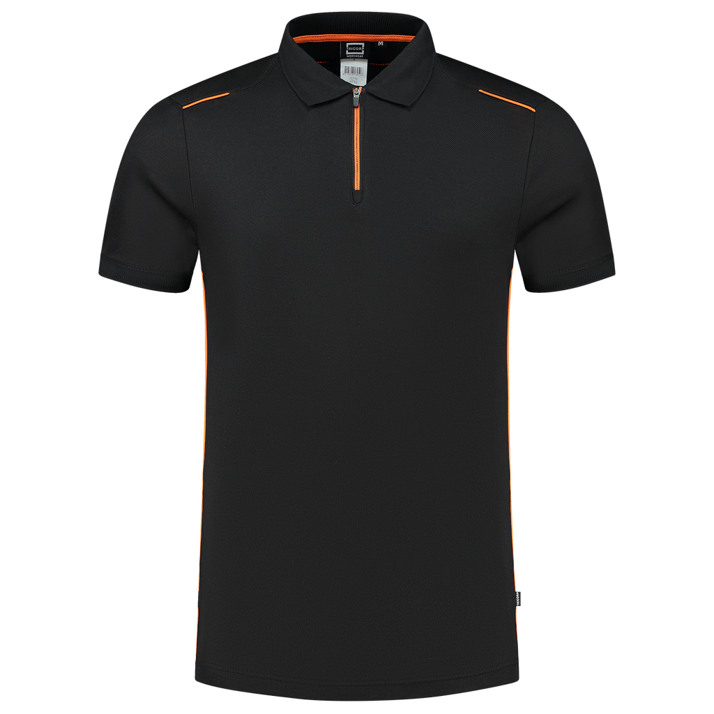 [202703BlackOrangeXS] Tricorp - Poloshirt Accent (XS, BlackOrange)