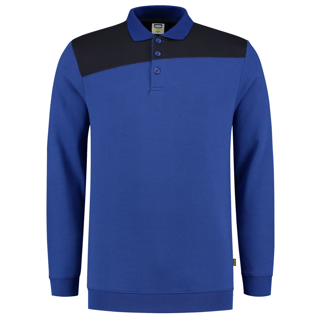 [302004RoyalblueNavyXS] Tricorp - Polosweater Bicolor Naden (XS, RoyalblueNavy)