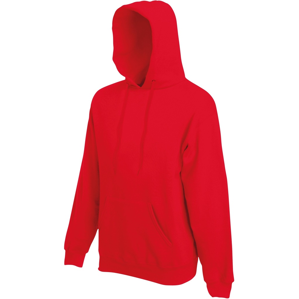 [SC62152_58592_58582] Fruit of the Loom - Premium Sweater Met Capuchon (S, Rood)